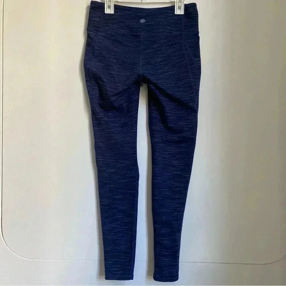 Athleta Striated Revelation Tight Navy Blue S - Picture 3 of 4